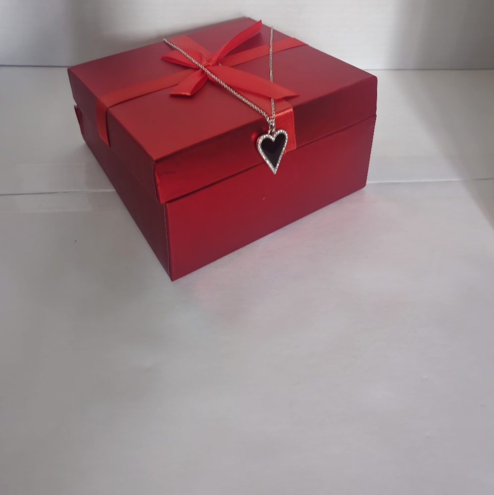 COPY - Brighton Hearth Necklace Silver Plated Reversible Pendant No Marks No sc…
